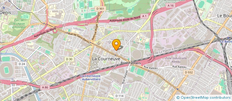 localisation de l'entreprise CHEZ AZIZ à LA COURNEUVE