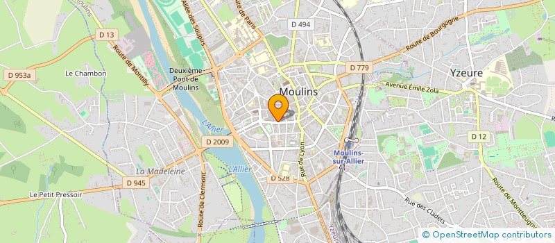 localisation de l'entreprise CHEZ BABA à MOULINS
