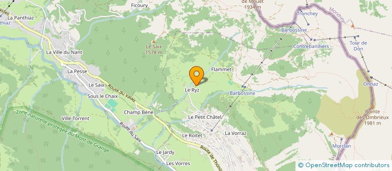localisation de l'entreprise CHEZ BABETH à CHATEL