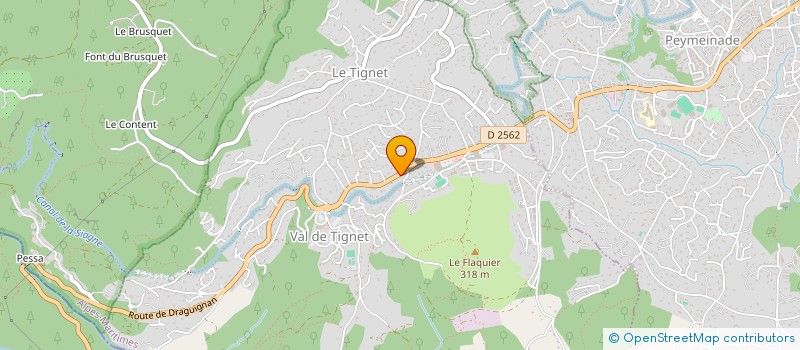 localisation de l'entreprise CHEZ BABETH ET OLIVIER à LE TIGNET