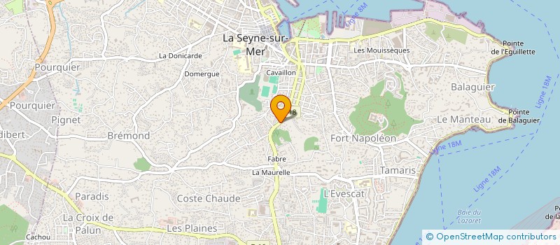 localisation de l'entreprise CHEZ BABI à LA SEYNE-SUR-MER