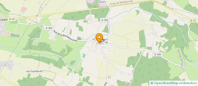 localisation de l'entreprise CHEZ BABY  MARILLAC-LE-FRANC