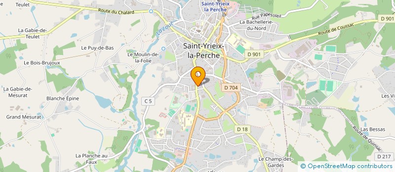 localisation de l'entreprise CHEZ BALTOU à SAINT-YRIEIX-LA-PERCHE