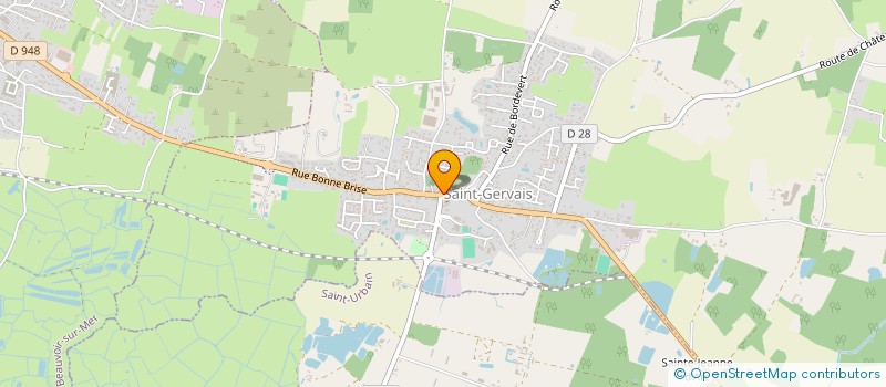 localisation de l'entreprise CHEZ BAPTISTE à SAINT-GERVAIS