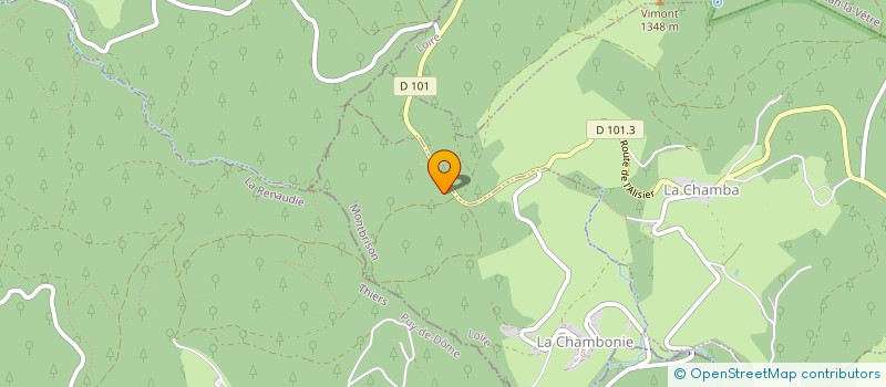 localisation de l'entreprise CHEZ BARON  LA CHAMBONIE