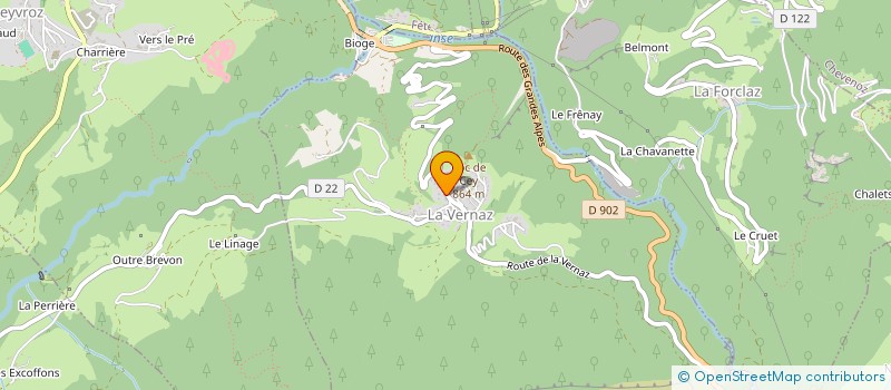 localisation de l'entreprise CHEZ BASILE  LA VERNAZ