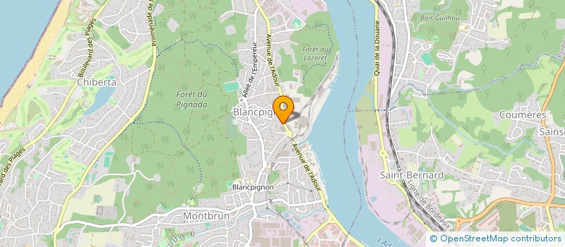 localisation de l'entreprise CHEZ BENAT à ANGLET