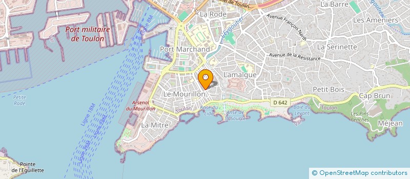 localisation de l'entreprise CHEZ BENJAMIN à TOULON