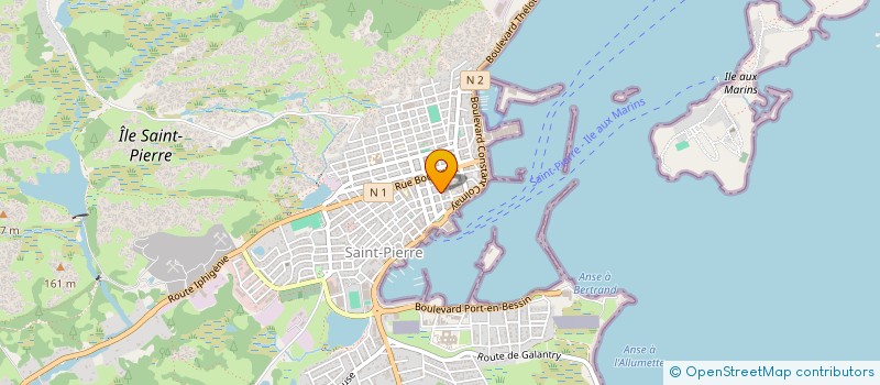 localisation de l'entreprise CHEZ BERNIE à SAINT PIERRE