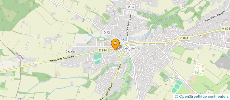 localisation de l'entreprise CHEZ BERTHE à LEGUEVIN