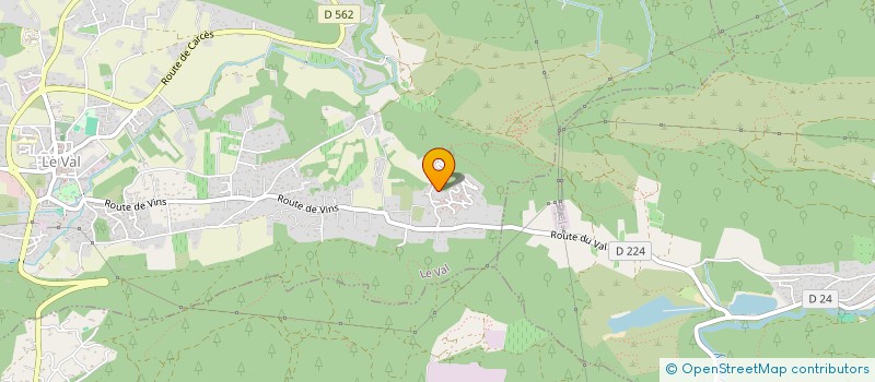 localisation de l'entreprise CHEZ BERTILLE ET FERNANDE  LE VAL