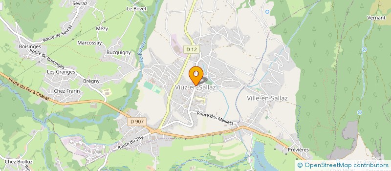 localisation de l'entreprise CHEZ BINAZ à VIUZ-EN-SALLAZ