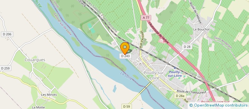 localisation de l'entreprise CHEZ BIQUETTE  POUILLY-SUR-LOIRE