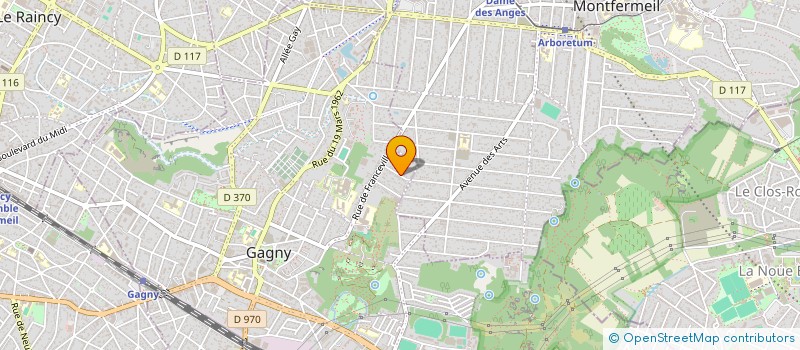 localisation de l'entreprise CHEZ BOBO  GAGNY