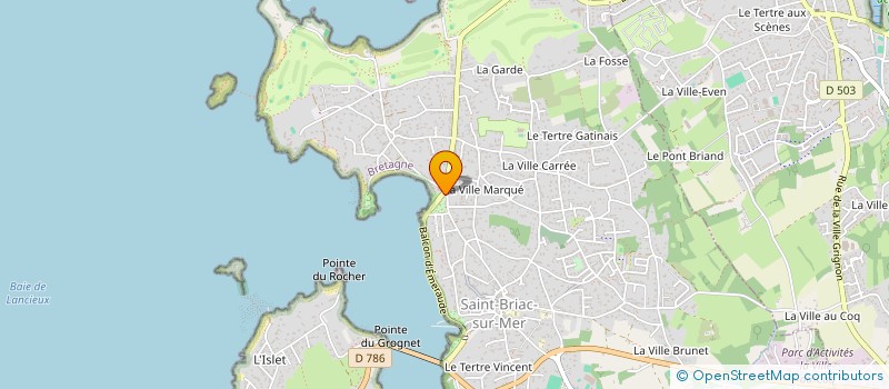 localisation de l'entreprise CHEZ BOUBOULE à SAINT-BRIAC-SUR-MER