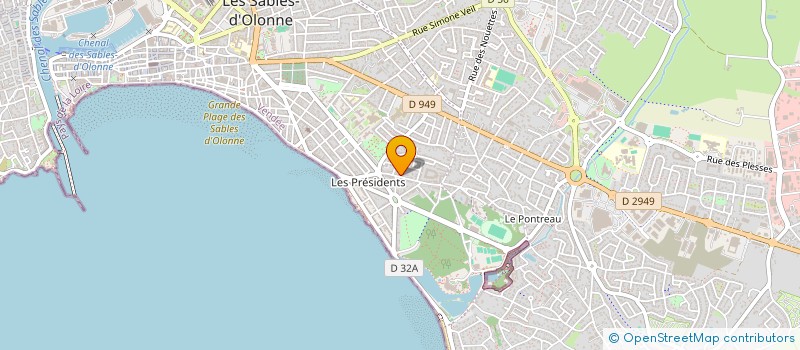 localisation de l'entreprise CHEZ BRAD AND TOUNETTE à LES SABLES D'OLONNE