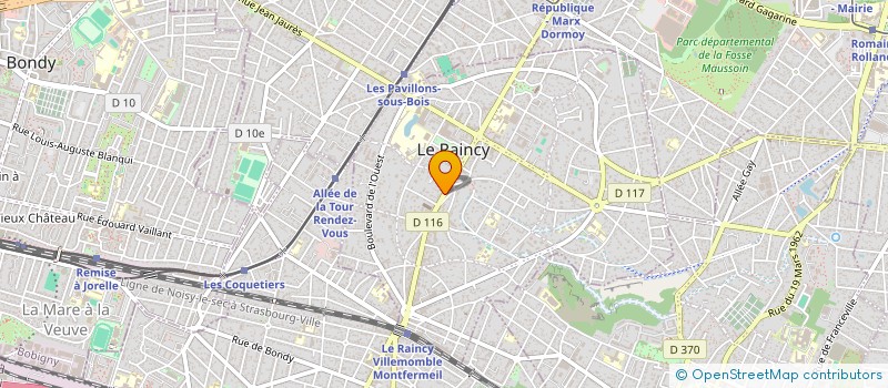localisation de l'entreprise CHEZ BRICE  LE RAINCY