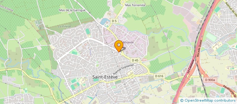 localisation de l'entreprise CHEZ BROOKE à SAINT-ESTEVE