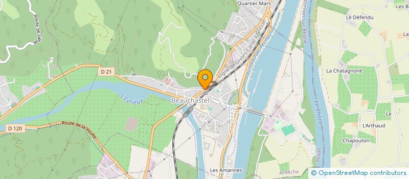 localisation de l'entreprise CHEZ BUBU à BEAUCHASTEL