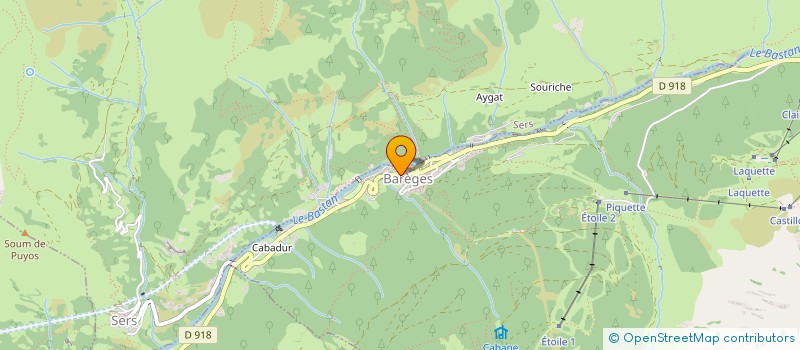 localisation de l'entreprise CHEZ CADAYE  BAREGES