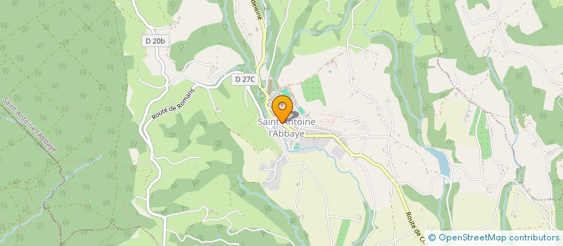 localisation de l'entreprise CHEZ CAMILLE  SAINT ANTOINE L'ABBAYE