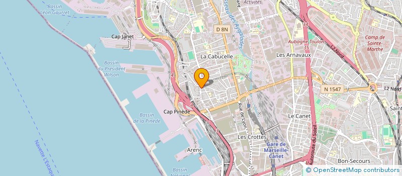 localisation de l'entreprise CHEZ CAMILLE à MARSEILLE