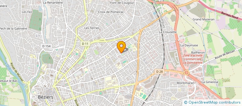 localisation de l'entreprise CHEZ CANDY  BEZIERS