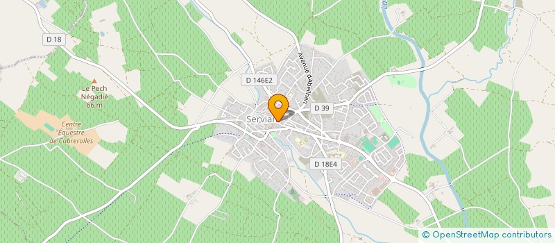 localisation de l'entreprise CHEZ CARPENTIER à SERVIAN