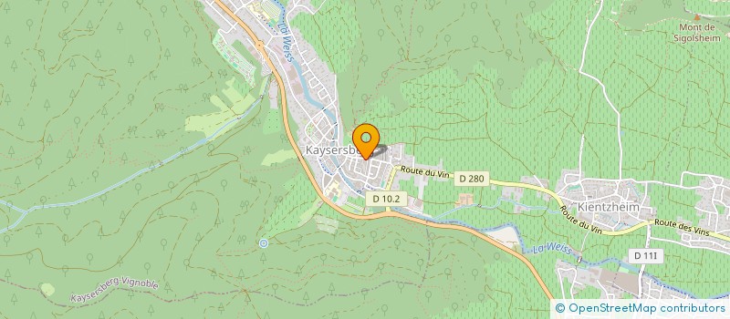 localisation de l'entreprise CHEZ CASIMIR  KAYSERSBERG VIGNOBLE