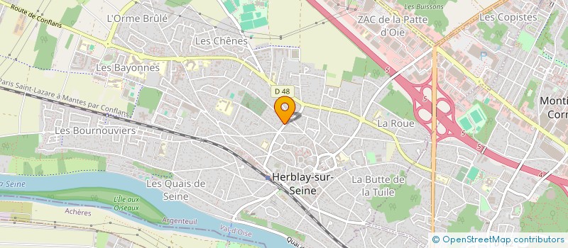 localisation de l'entreprise CHEZ CATHERINE LOCATION  HERBLAY-SUR-SEINE