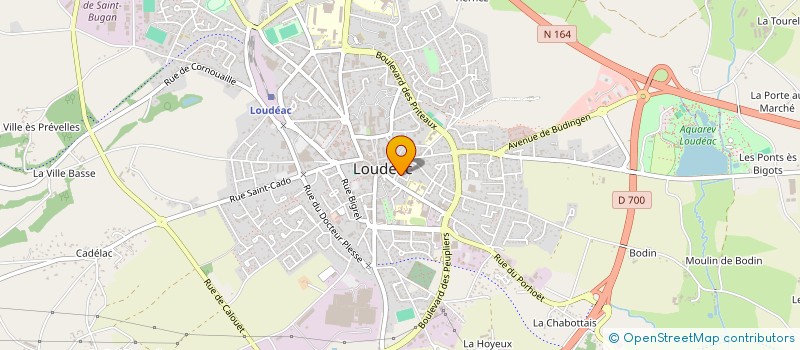 localisation de l'entreprise CHEZ CATHY à LOUDEAC