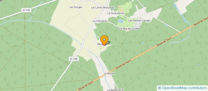 localisation de l'entreprise CHEZ CECILE  SAINT-BENOIT-LA-FORET