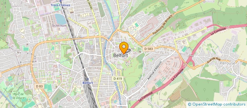localisation de l'entreprise CHEZ CELINE à BELFORT