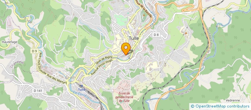 localisation de l'entreprise CHEZ CELINE  TULLE