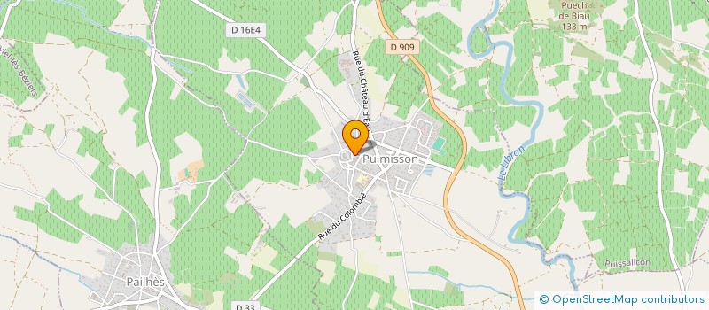 localisation de l'entreprise CHEZ CHAMP'  PUIMISSON