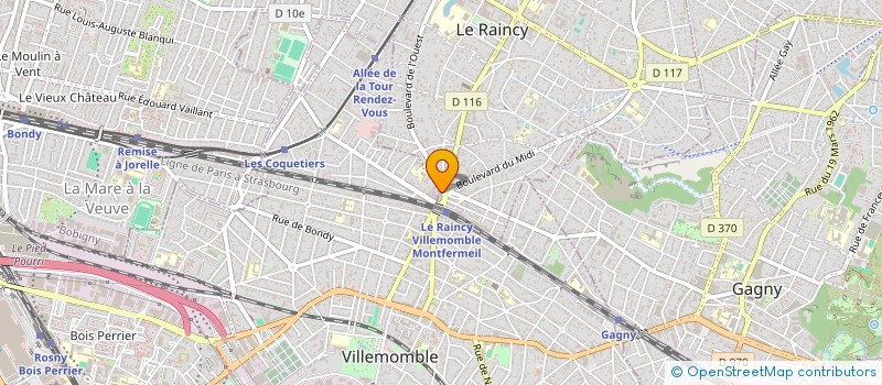 localisation de l'entreprise CHEZ CHENG à LE RAINCY