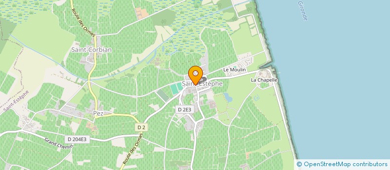 localisation de l'entreprise CHEZ CHRIS ET OLIV'  SAINT-ESTEPHE