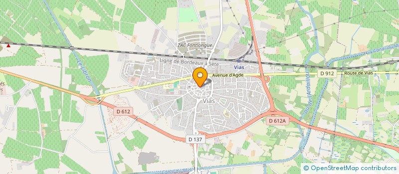localisation de l'entreprise CHEZ CHRISTOPHE à VIAS