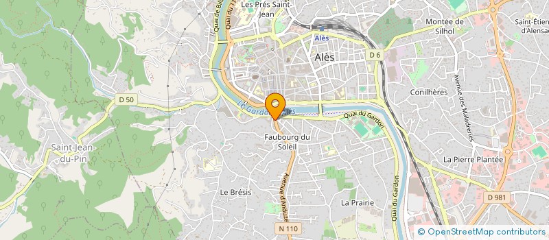 localisation de l'entreprise CHEZ CHRISTOPHE à ALES