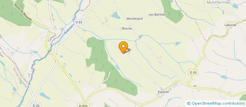 localisation de l'entreprise CHEZ CINDY  MOLIERES