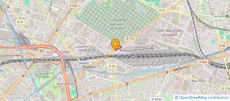 localisation de l'entreprise CHEZ CLAIRE  PANTIN