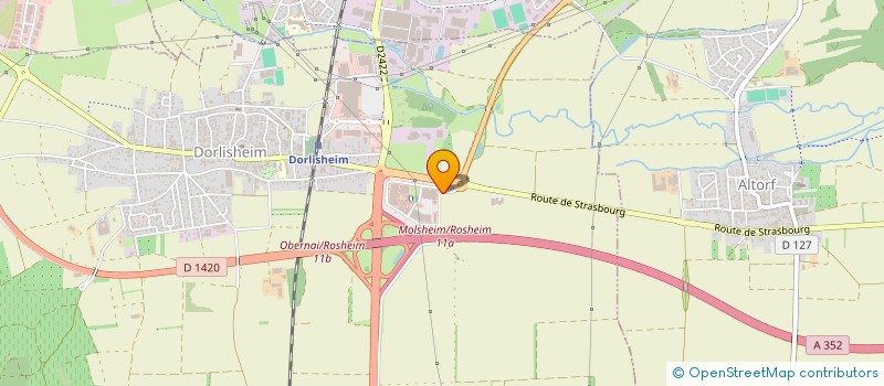 localisation de l'entreprise CHEZ CLAUDE  DORLISHEIM