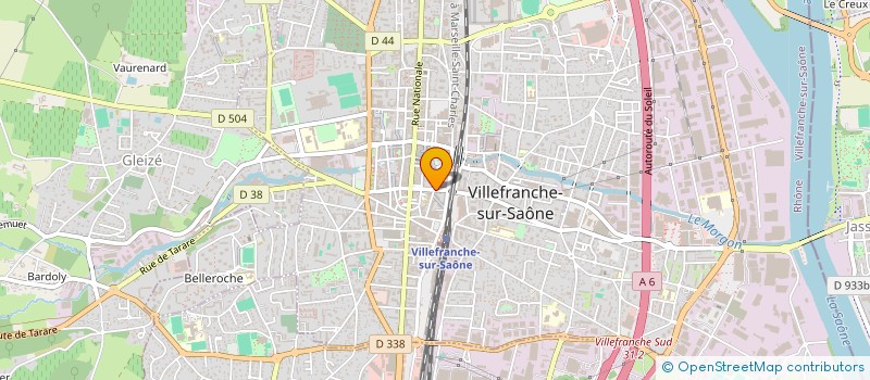 localisation de l'entreprise CHEZ CLAUDETTE à VILLEFRANCHE-SUR-SAONE