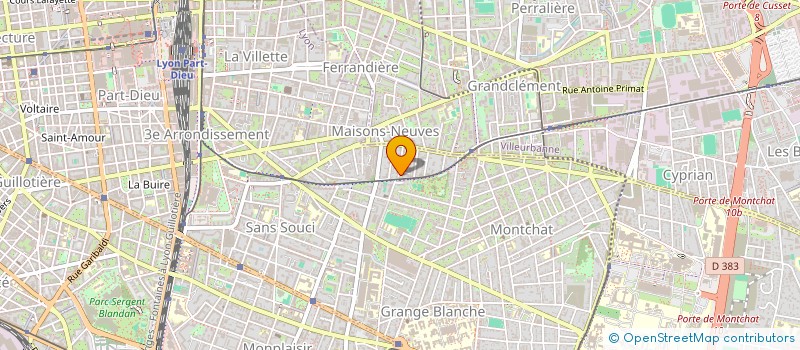 localisation de l'entreprise CHEZ CLAUDINE SARL  LYON