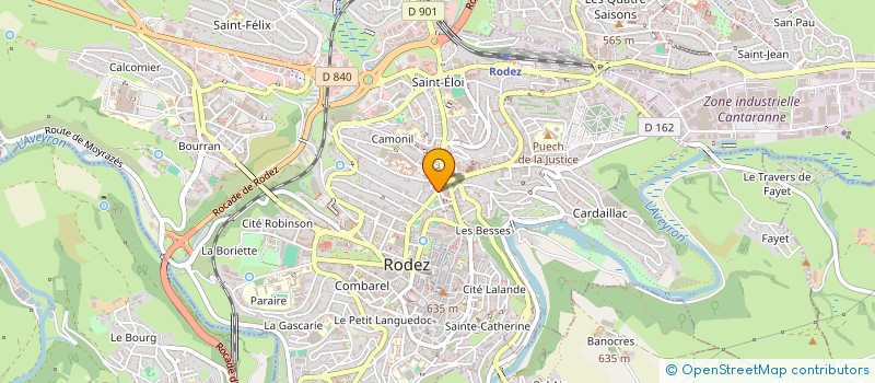 localisation de l'entreprise CHEZ COCOTTE ROTISSERIE RODEZ  RODEZ