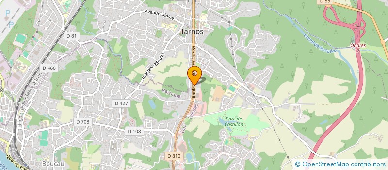 localisation de l'entreprise CHEZ DALIDA  TARNOS