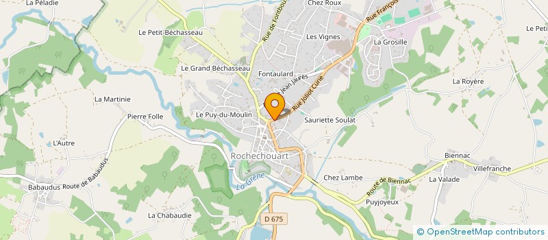 localisation de l'entreprise CHEZ DARLING  ROCHECHOUART