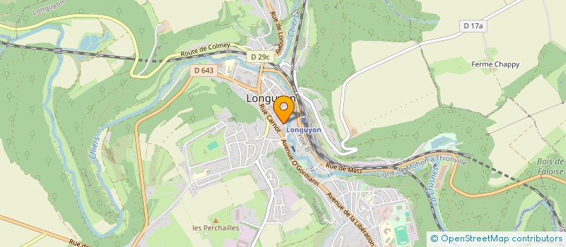 localisation de l'entreprise CHEZ DAV à LONGUYON