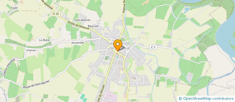 localisation de l'entreprise CHEZ DAVID à SAINT-NICOLAS-DE-LA-GRAVE