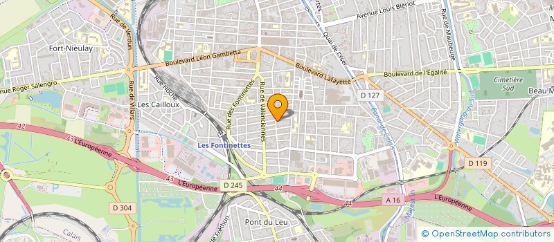 localisation de l'entreprise CHEZ DAVID  CALAIS